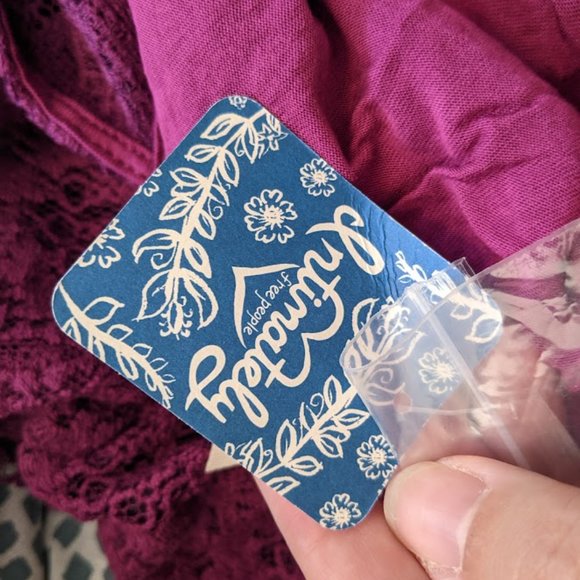 NWT Free People Purple Lace Dress Size S - Picture 10 of 10